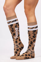 Cheerleader Wool Socks - Leopard