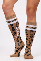 Cheerleader Wool Socks - Leopard
