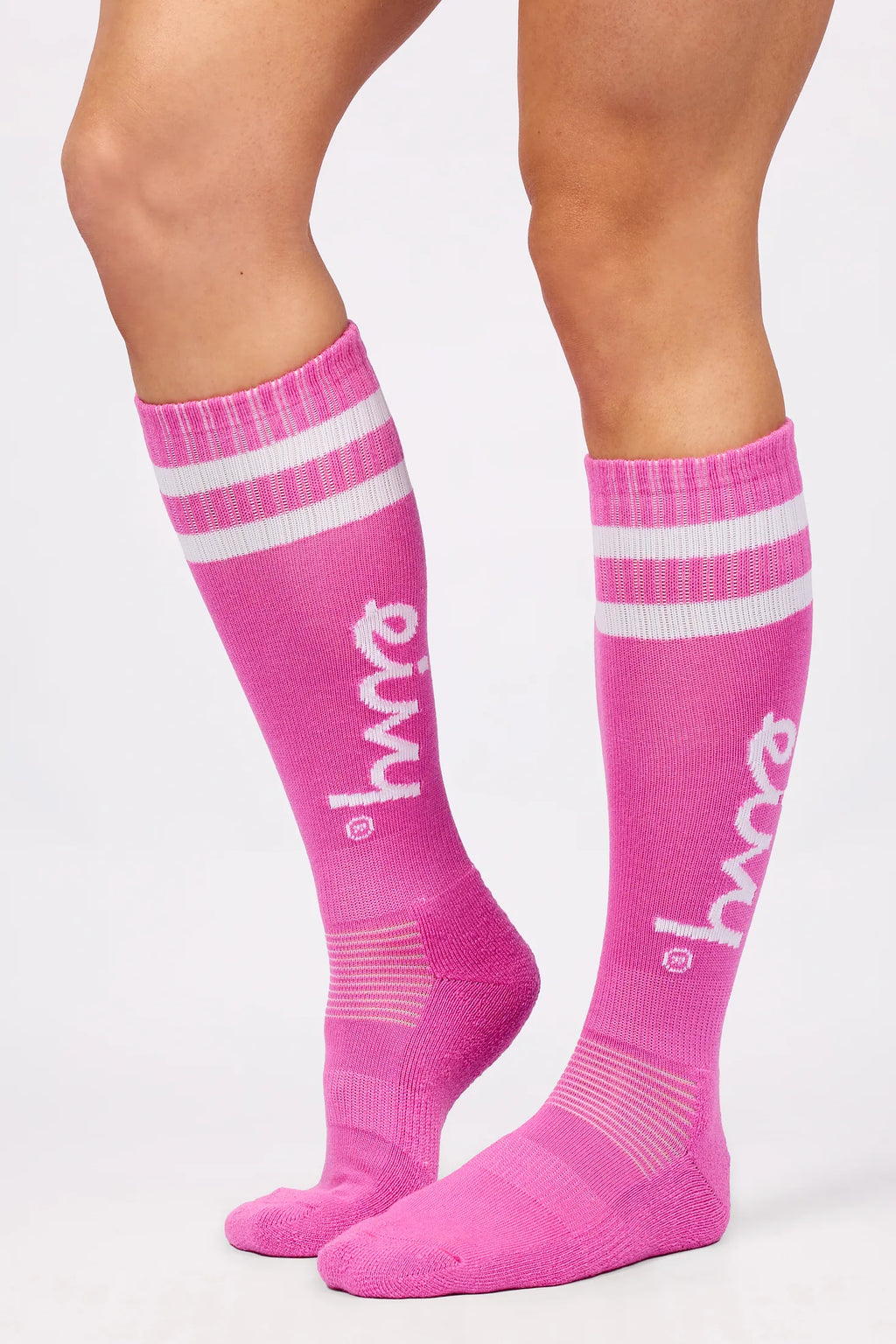 Cheerleader Wool Socks - True Pink