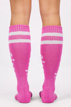 Cheerleader Wool Socks - True Pink