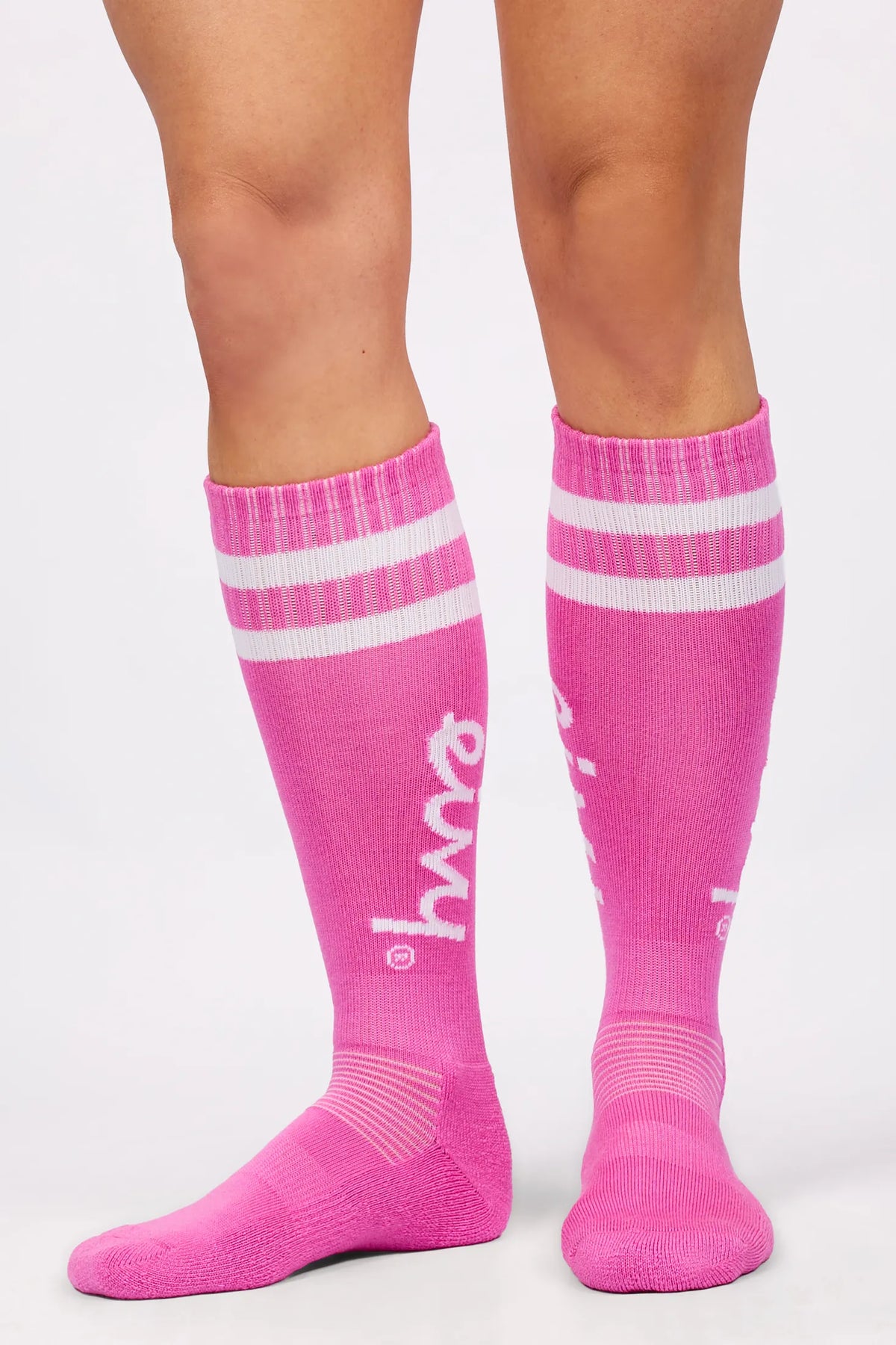 Cheerleader Wool Socks - True Pink