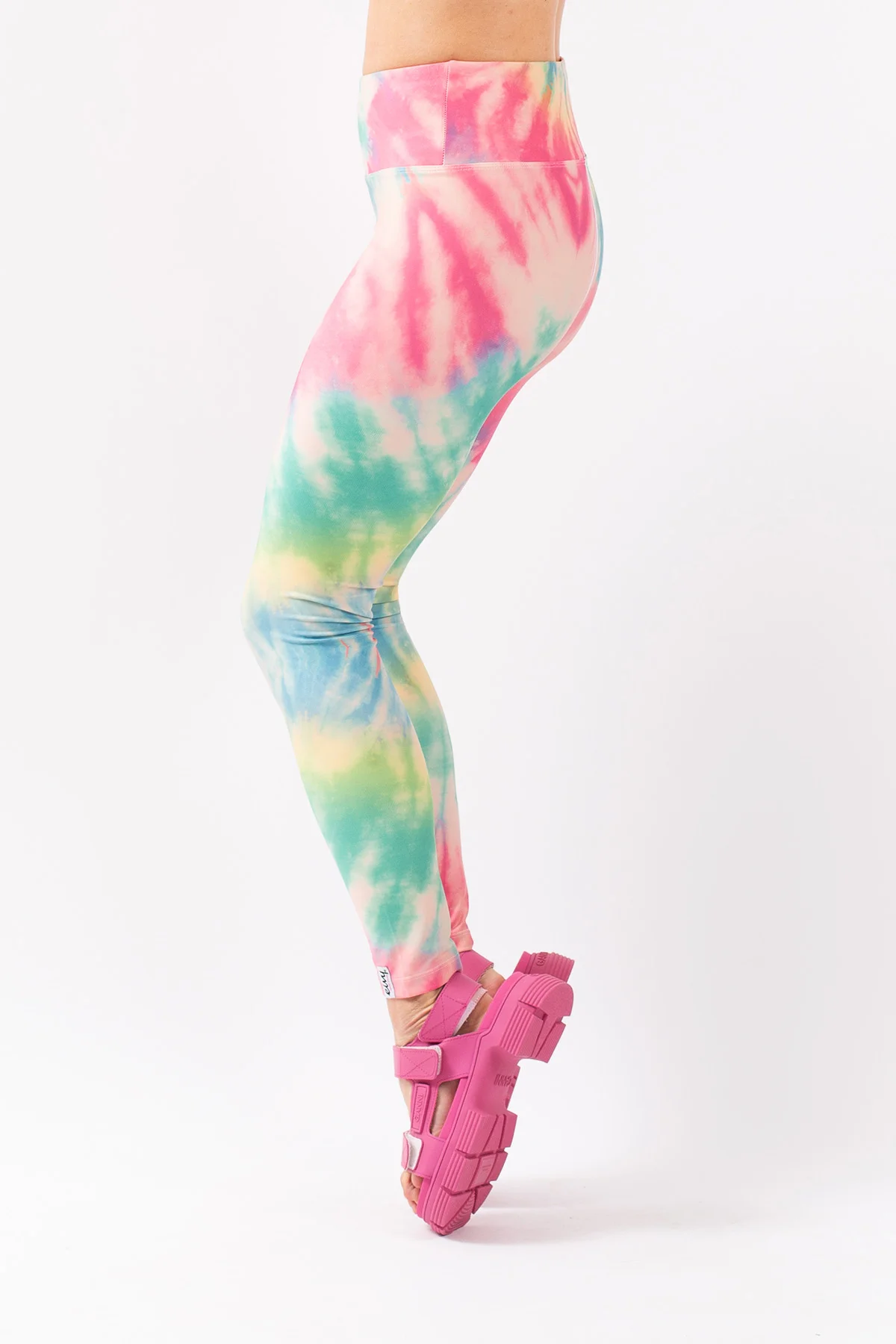 Pastel tie dye leggings hotsell