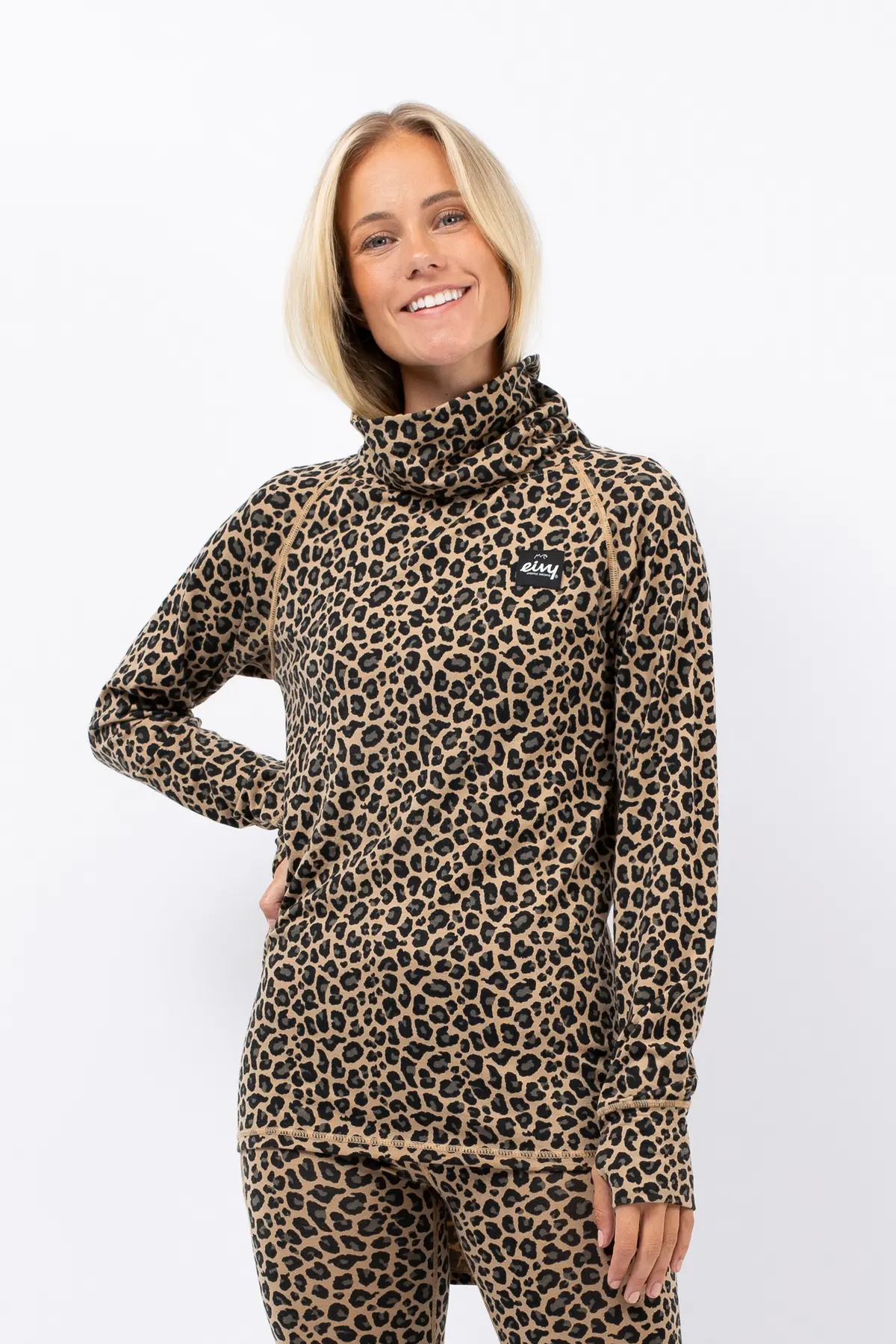 Icecold Merino Wool Top - Leopard