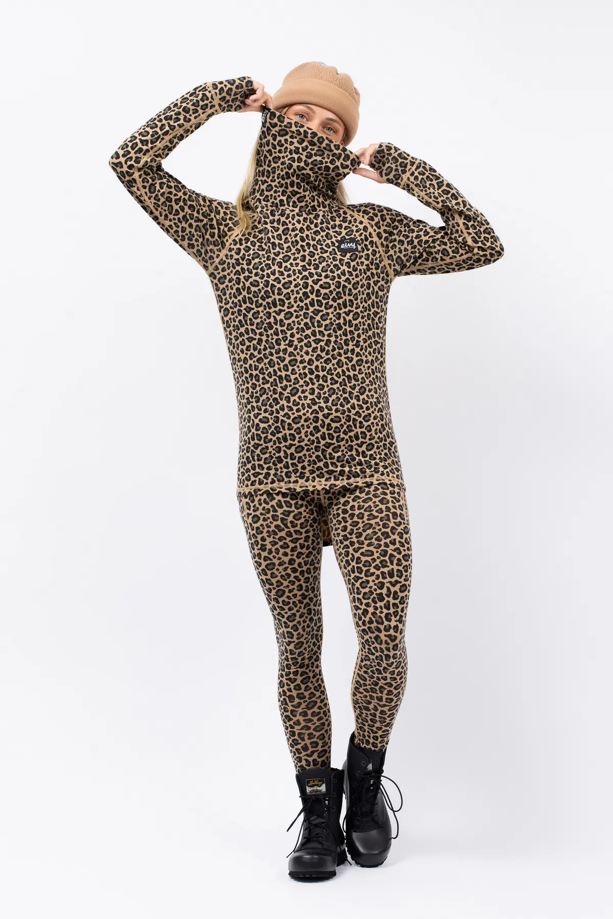 Icecold Merino Wool Top - Leopard