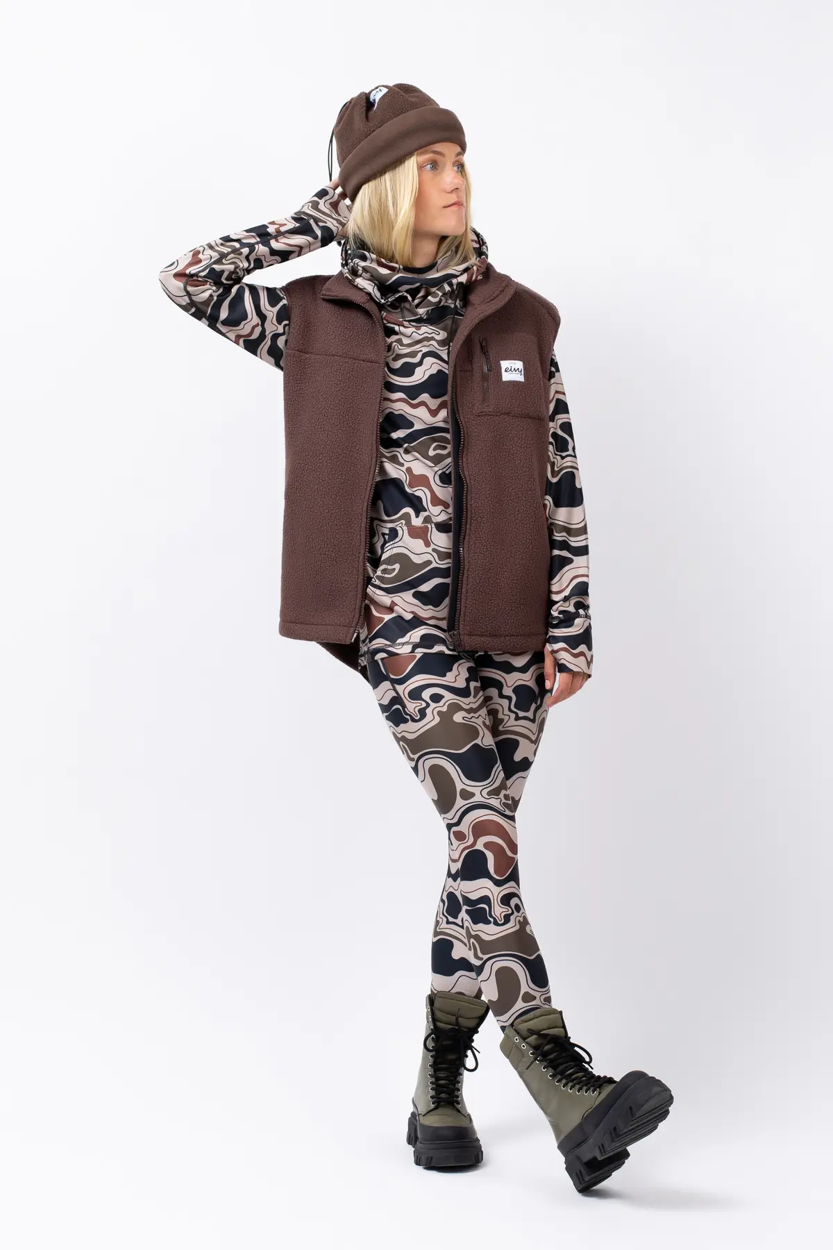 Icecold Hoodie Top - Curve Camo | XS