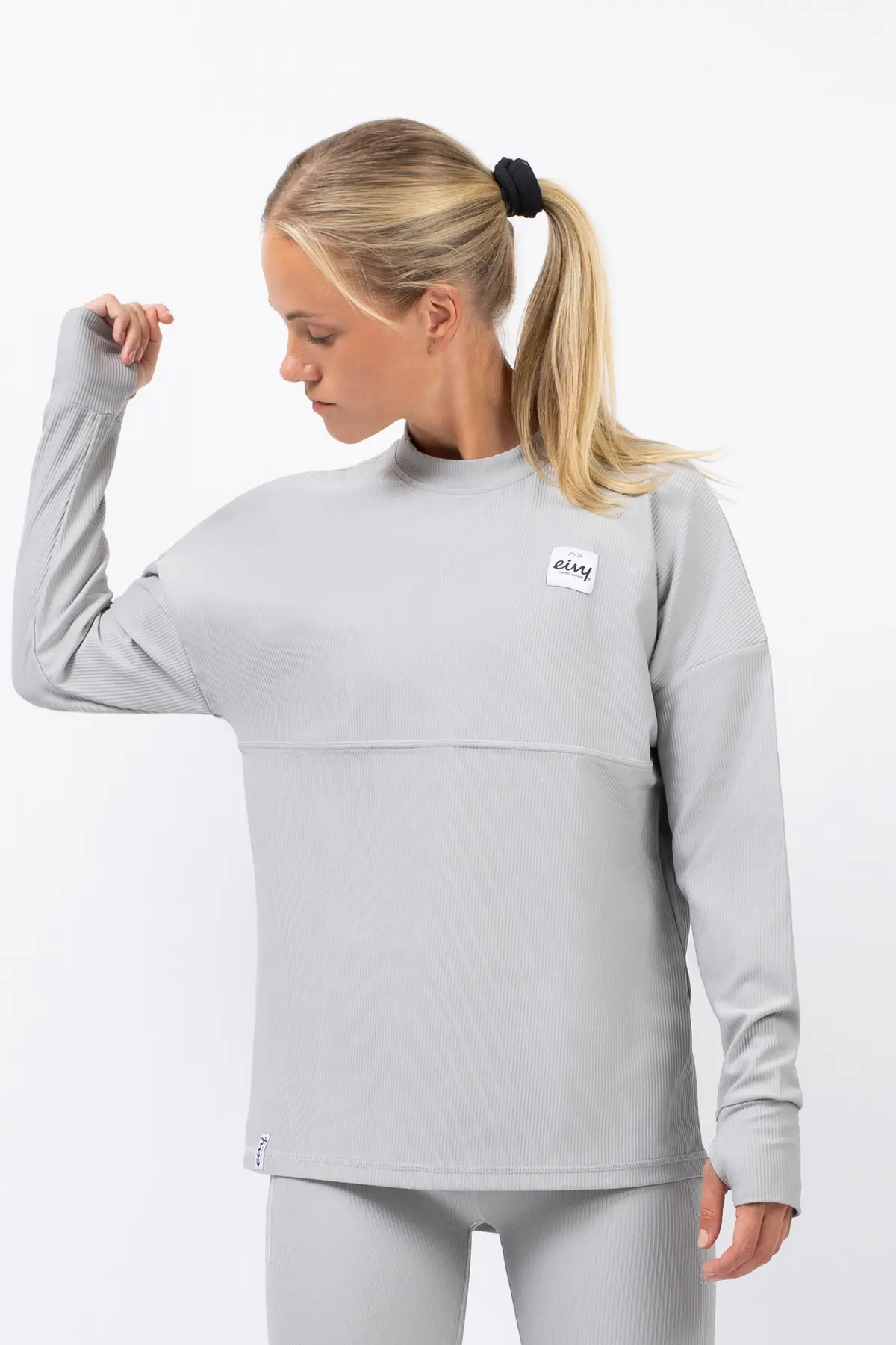 Venture Rib Top - Grey Melange