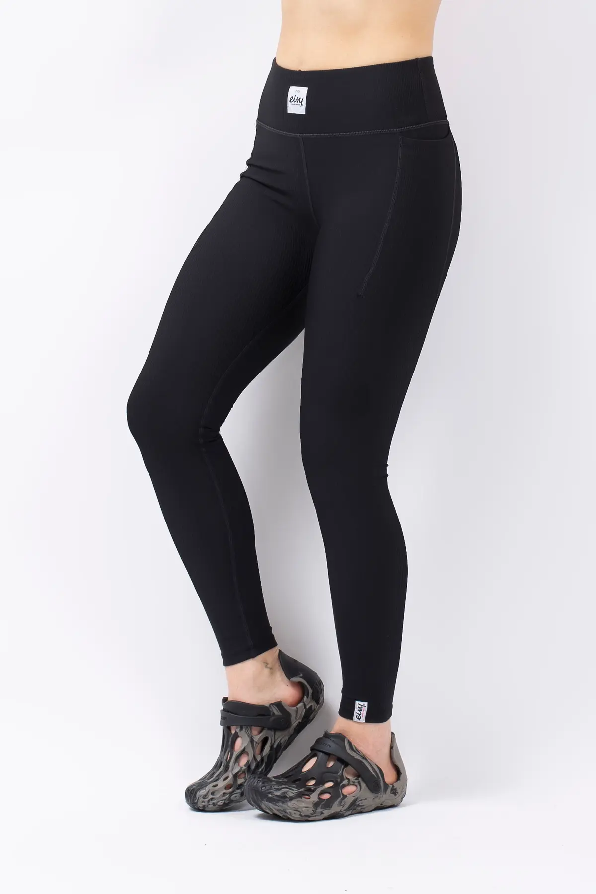 Pocket Rib Tights - Black