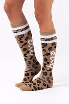 Cheerleader Wool Socks - Leopard | 8-10