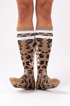 Cheerleader Wool Socks - Leopard | 5.5-7.5