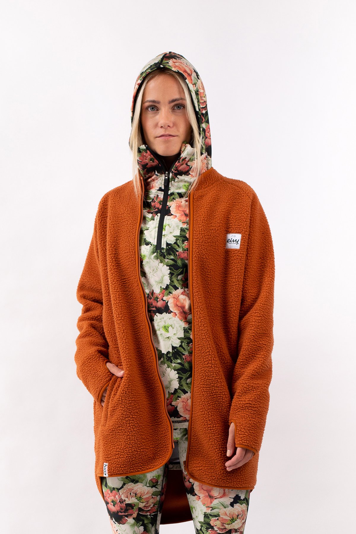 Fleece | Redwood Sherpa Coat - Rust | XXL