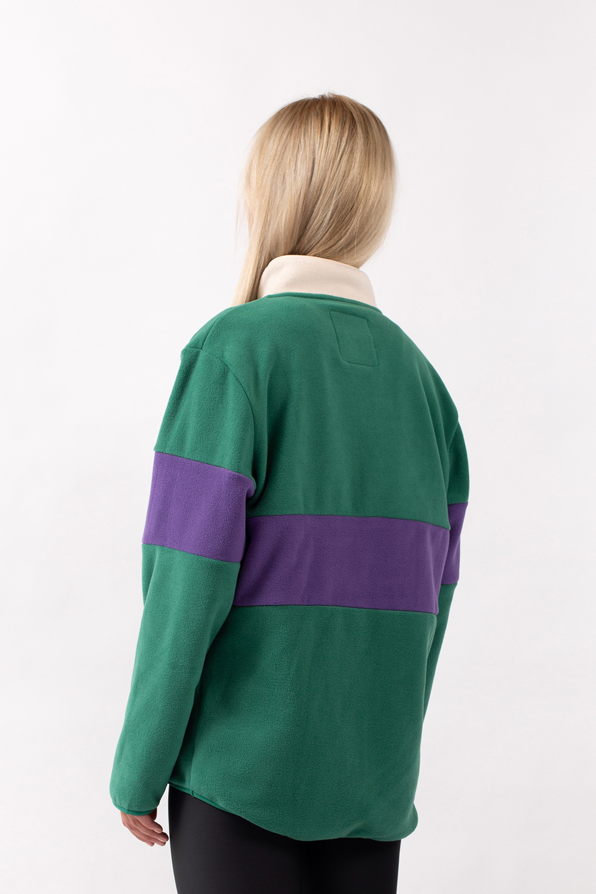 Fleece | Mountain Fleece - Green & Purple