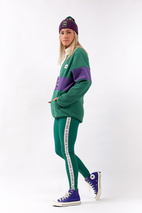 Fleece | Mountain Fleece - Green & Purple