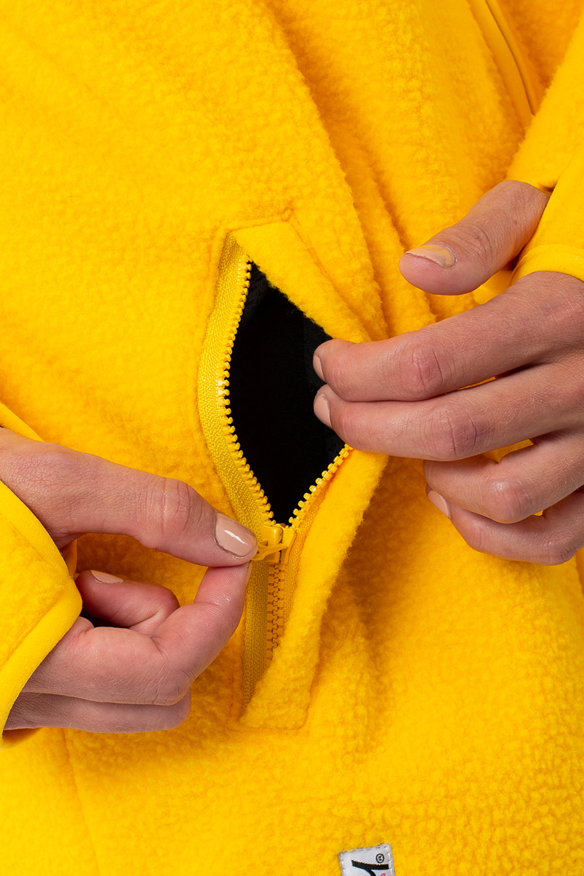 Fleece | Bear Sherpa Jacket - Yellow Bee | XXL