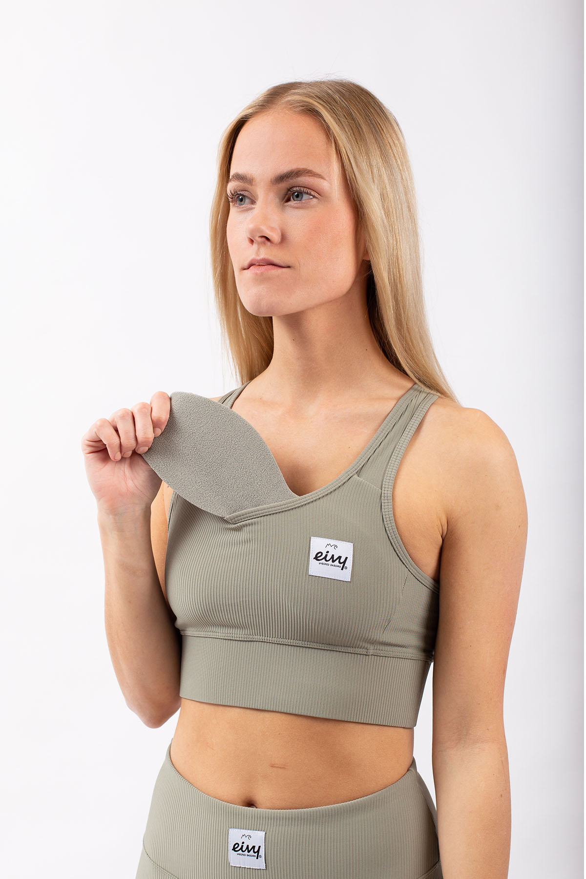 Rider Rib Sports Bra - Faded Oak | M