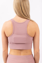 Rider Rib Sports Bra - Faded Woodrose