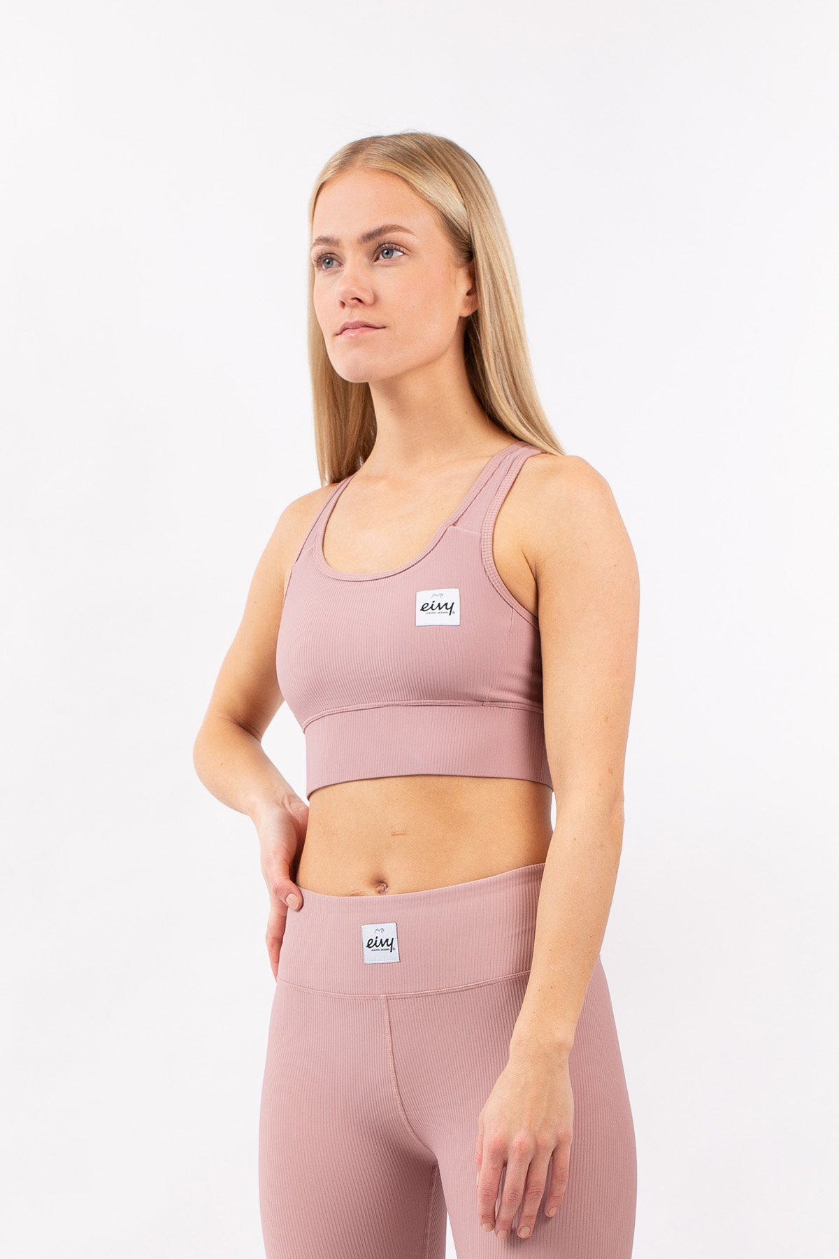 Rider Rib Sports Bra - Faded Woodrose | XS