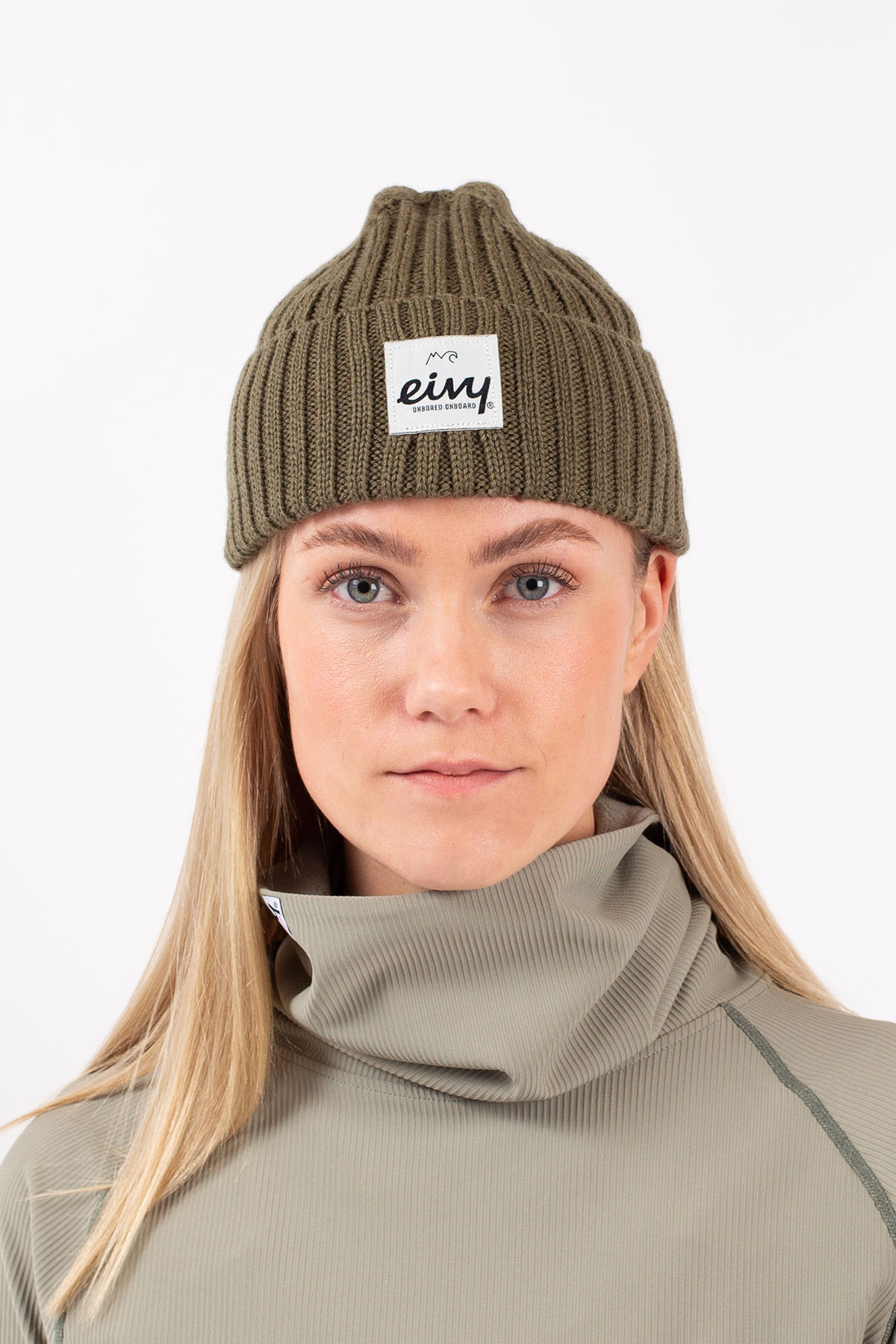 Sea Rib Wool Beanie - Faded Oak