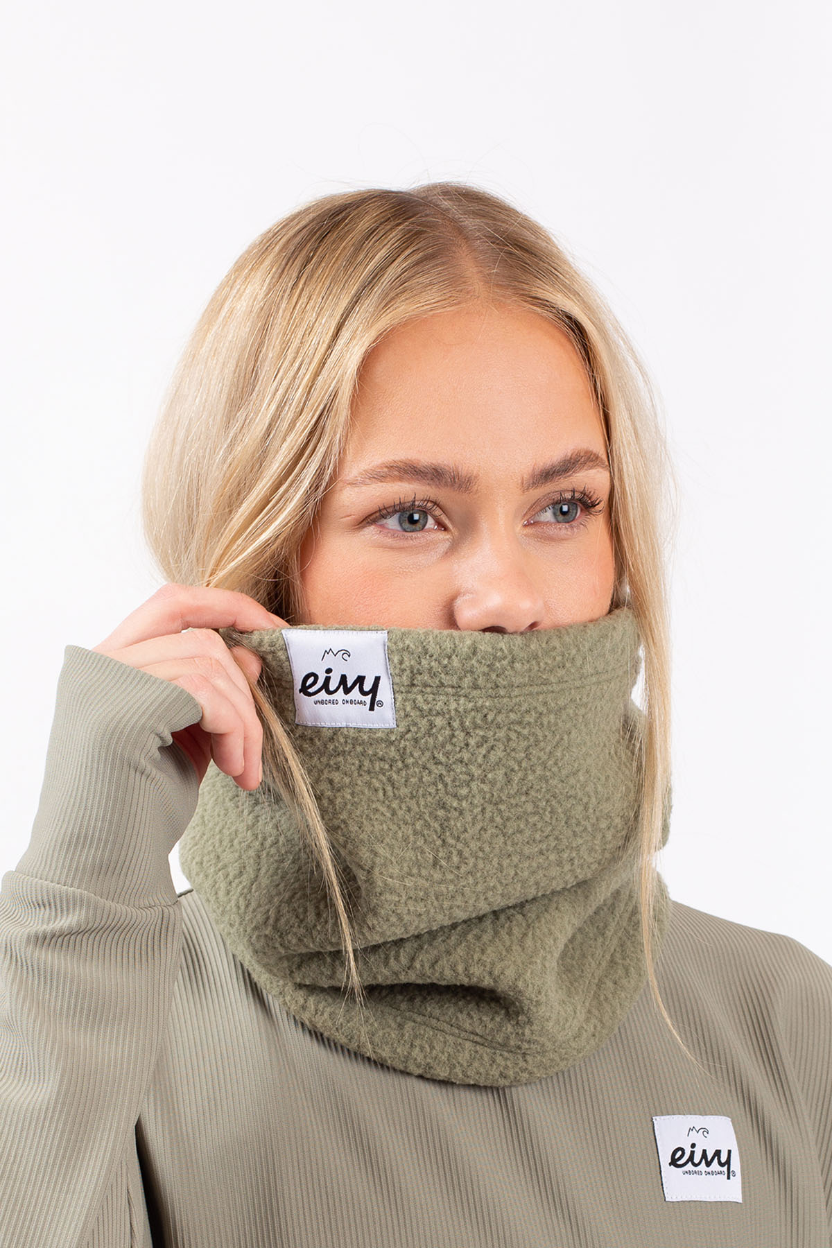 Tubular Sherpa Neckwarmer - Faded Oak