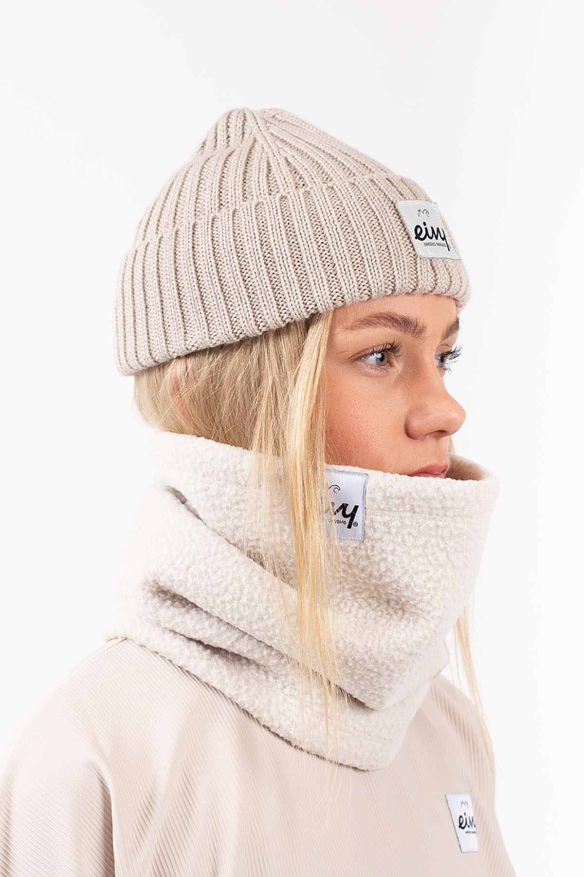 Tubular Sherpa Neckwarmer - Faded Cloud