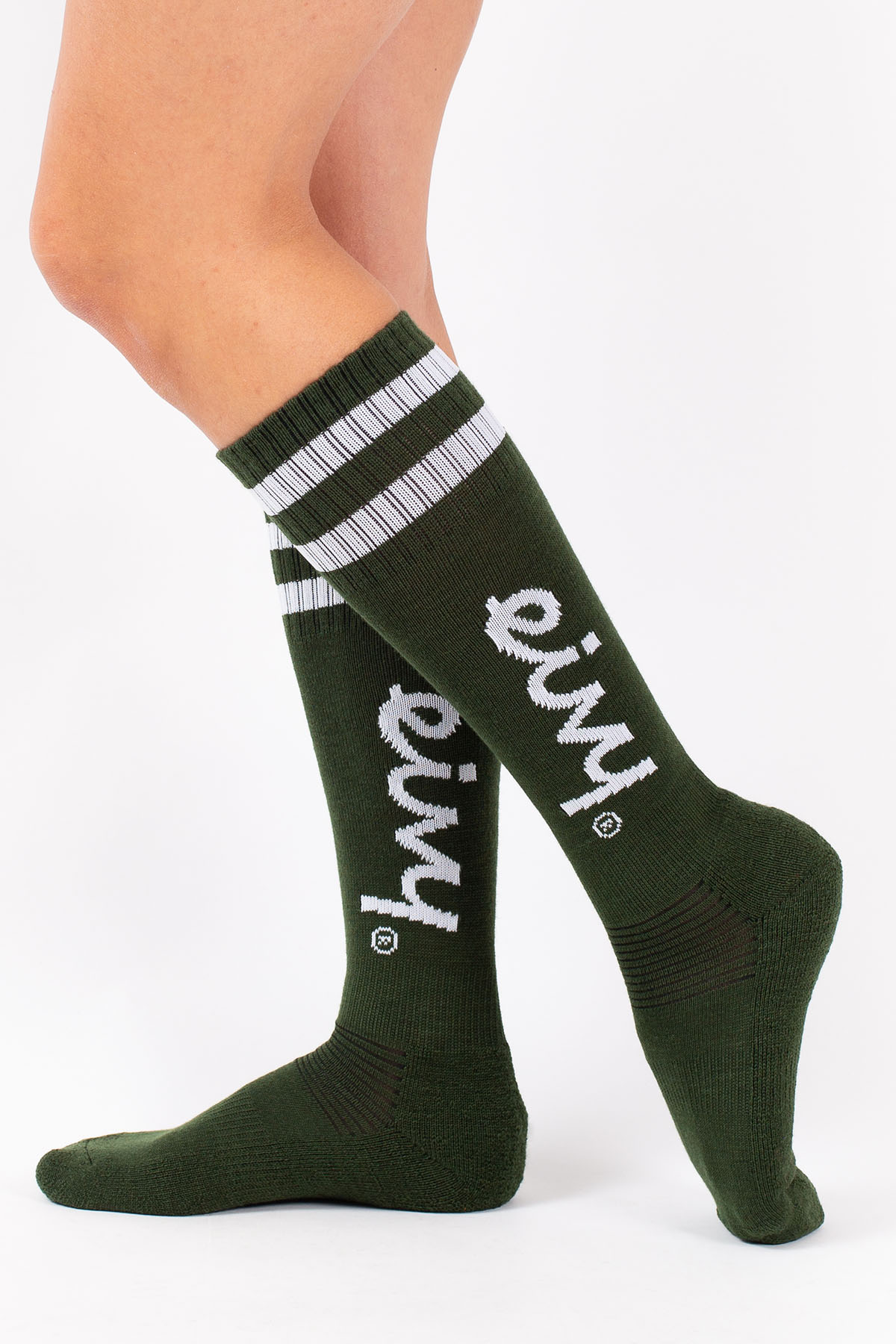 Cheerleader Wool Socks - Forest Green | 8-10