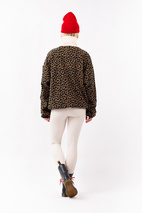 Ball Fleece - Offwhite & Leopard | XXL