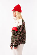 Ball Fleece - Offwhite & Leopard | M