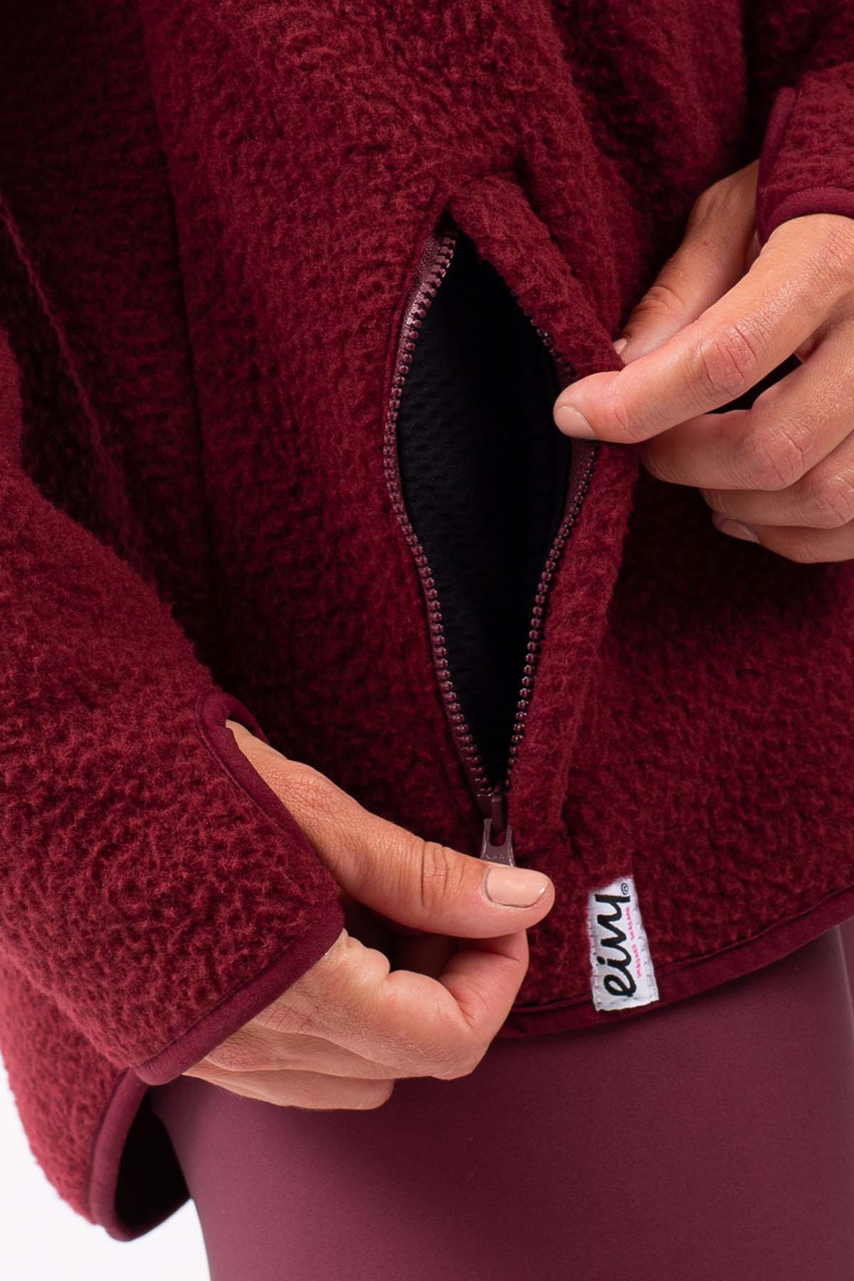 Fleece | Redwood Sherpa Jacket - Wine | L