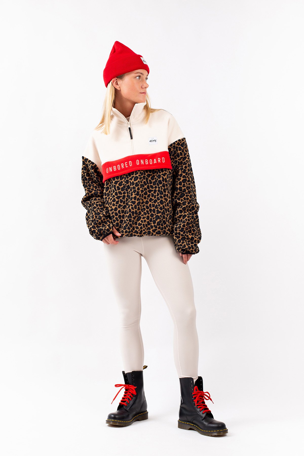 Ball Fleece - Offwhite & Leopard | M