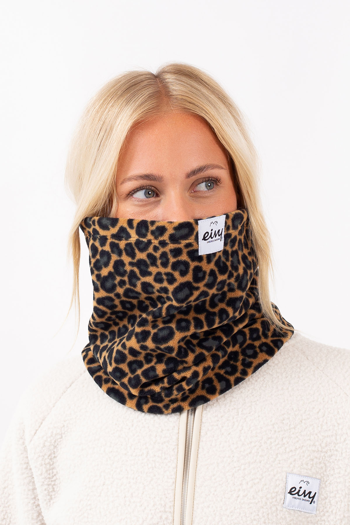 Tubular Fleece Neckwarmer - Leopard