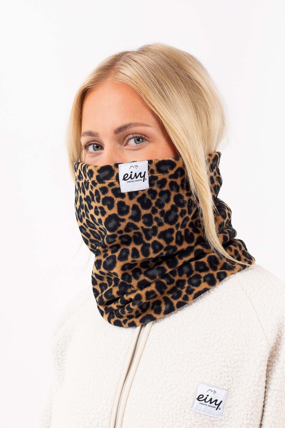 Tubular Fleece Neckwarmer - Leopard