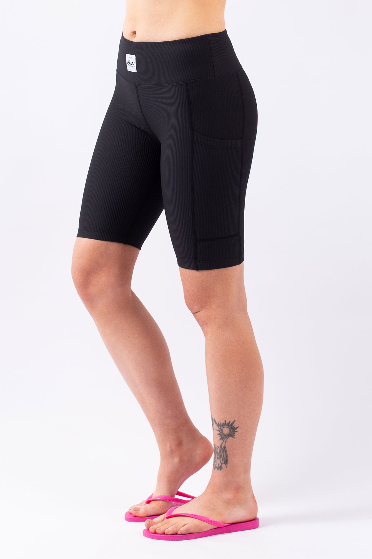 Venture Rib Biker Shorts - Black | M