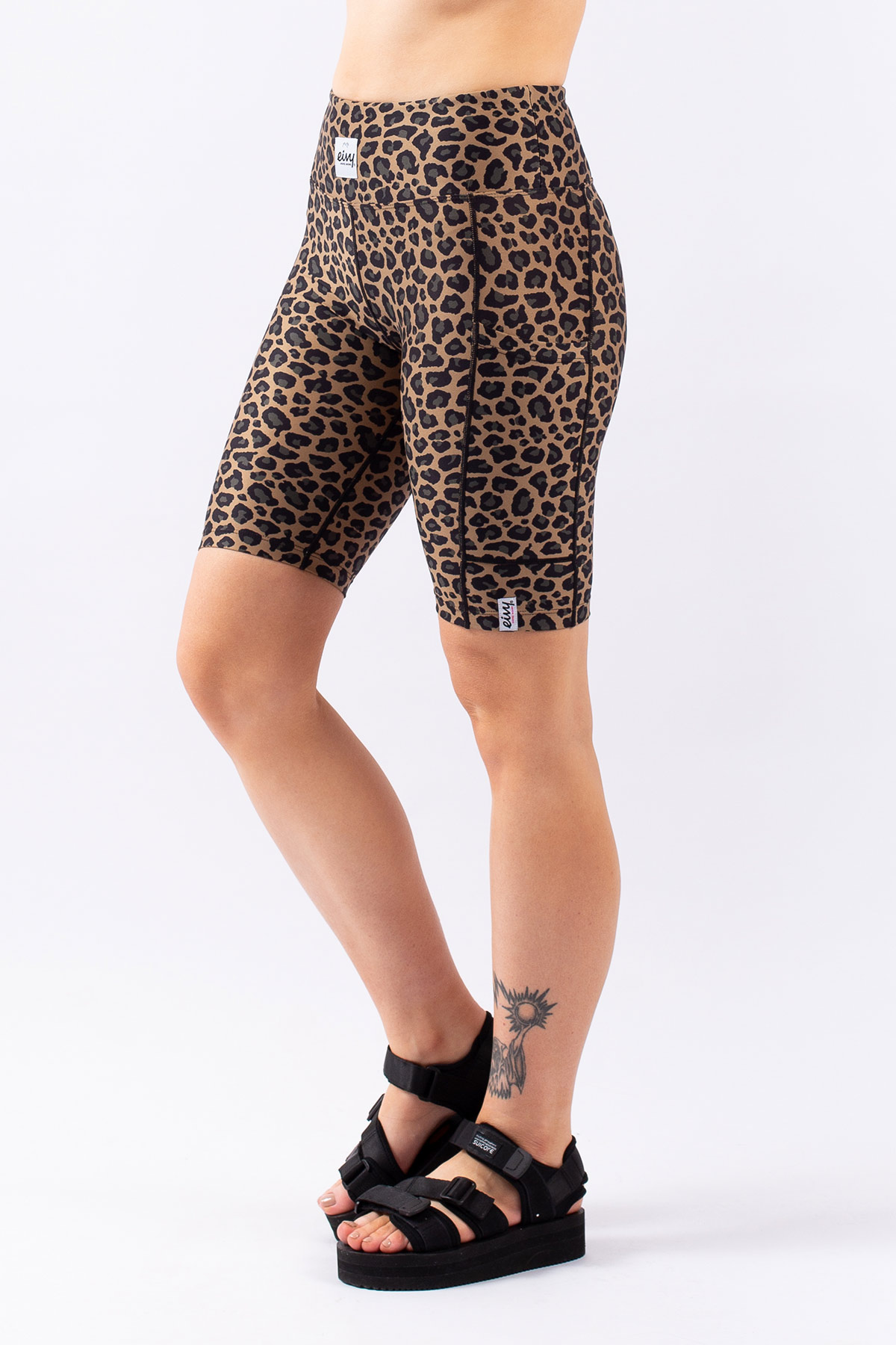 Leopard print biker shorts on sale