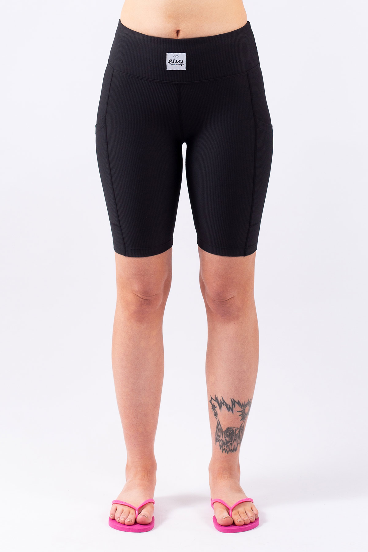 Venture Rib Biker Shorts - Black | XS
