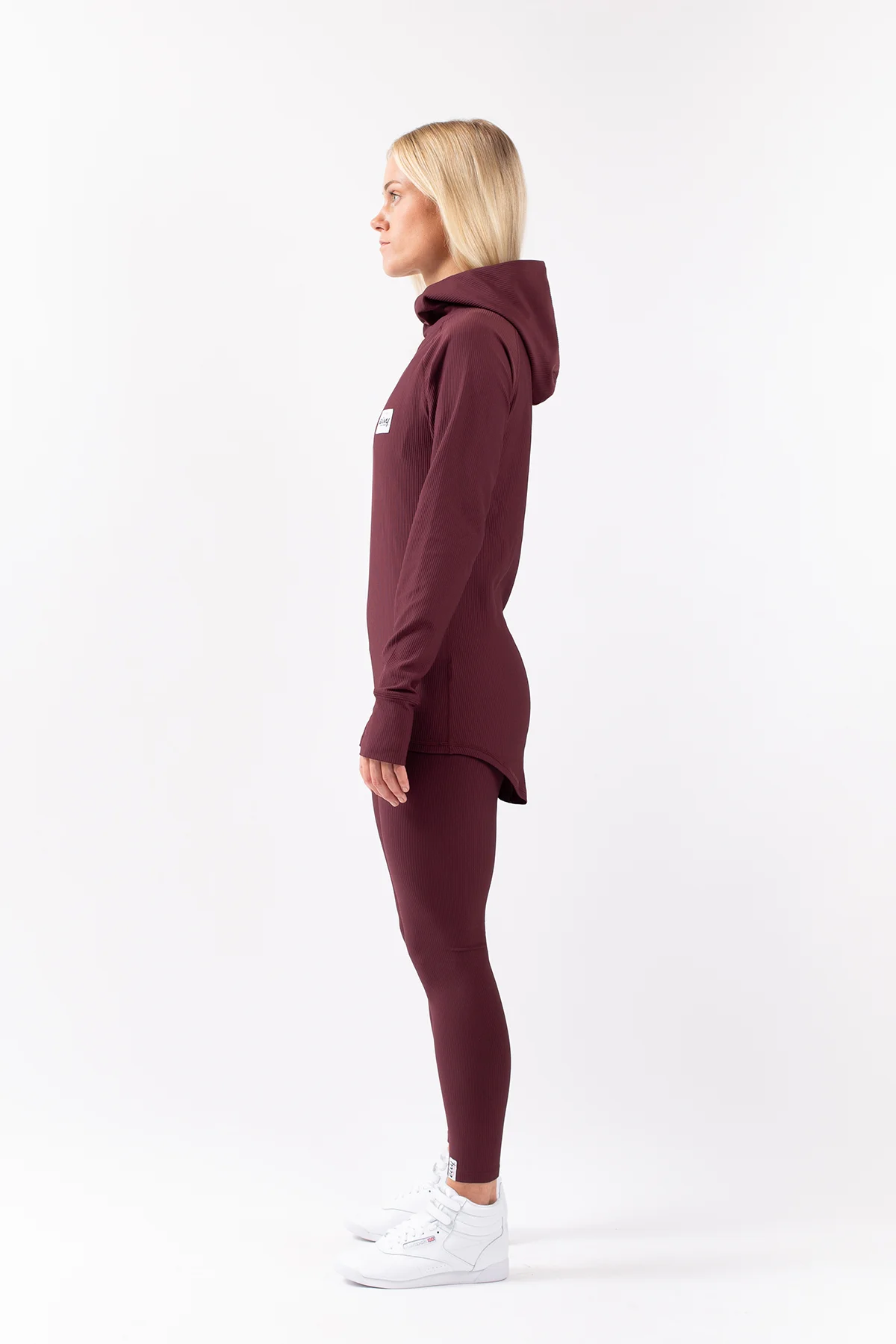 Icecold Hood Rib Top - Wine | XS