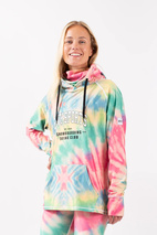 Boyfriends Fit Hoodie Top - Tie-dye