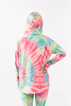 Boyfriends Fit Hoodie Top - Tie-dye