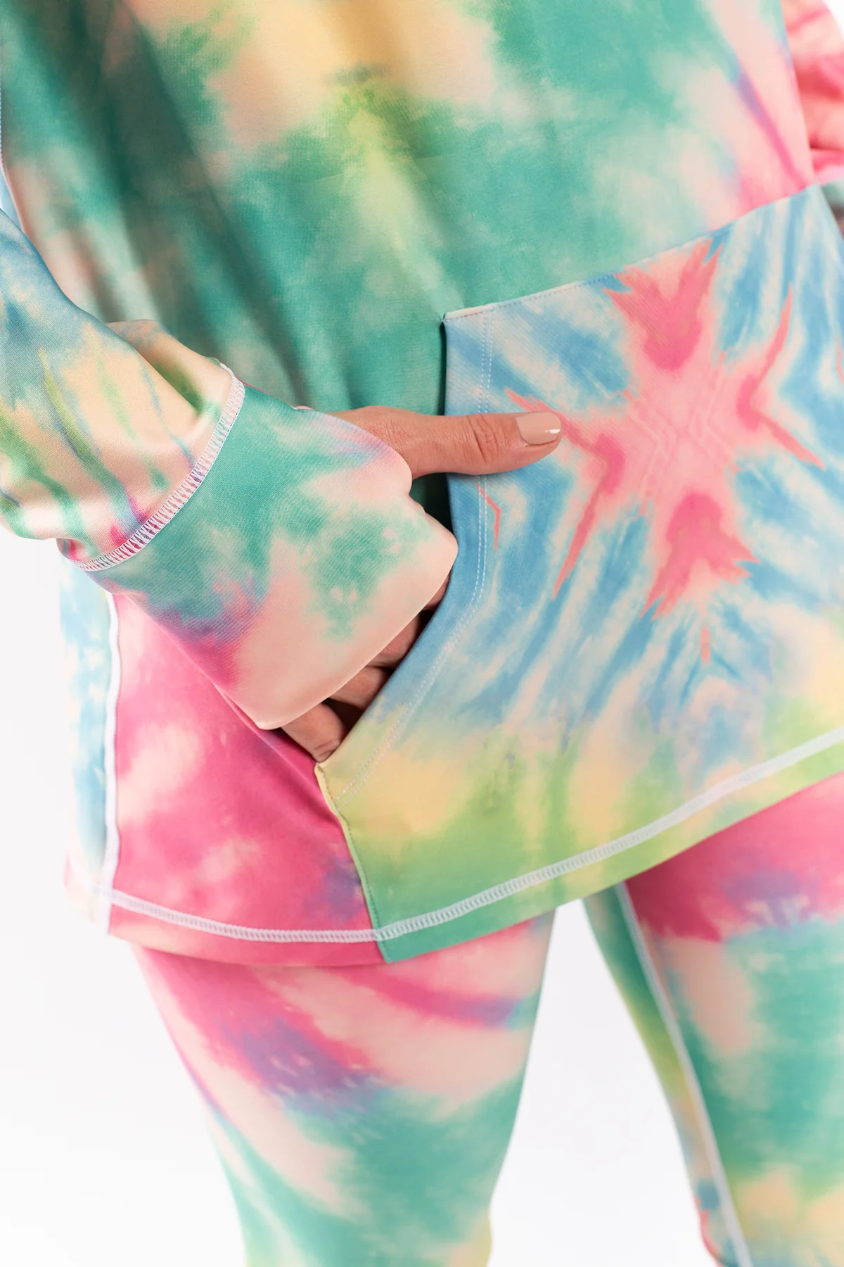 Boyfriends Fit Hoodie Top - Tie-dye | XXS