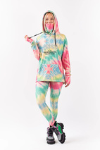 Boyfriends Fit Hoodie Top - Tie-dye | L