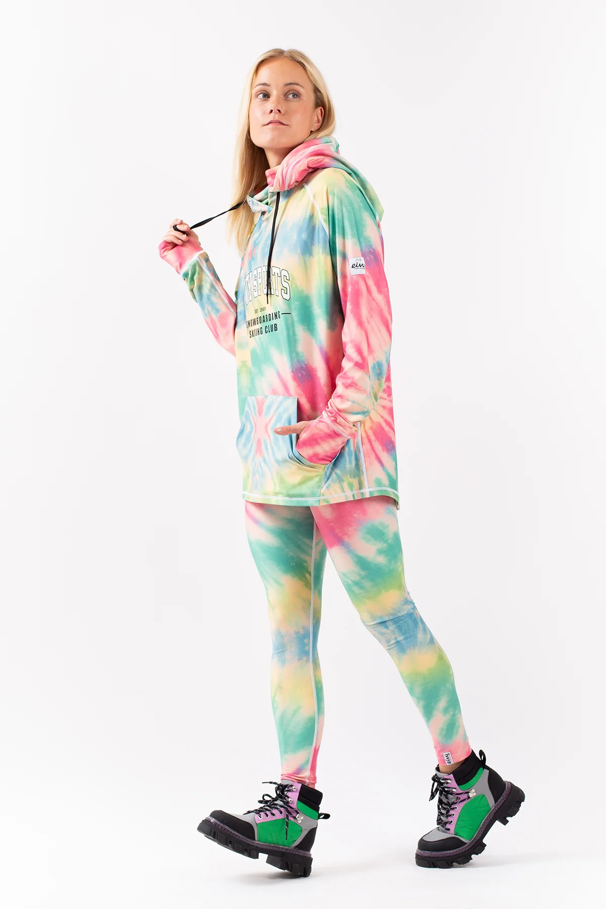 Boyfriends Fit Hoodie Top - Tie-dye | XXS