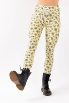 Icecold Tights - Yellow Charcoal Rose | XXS