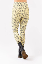 Icecold Tights - Yellow Charcoal Rose | XXS