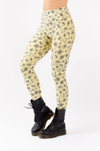 Icecold Tights - Yellow Charcoal Rose | S