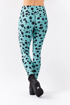 Icecold Tights - Turquoise Cheetah | XXS