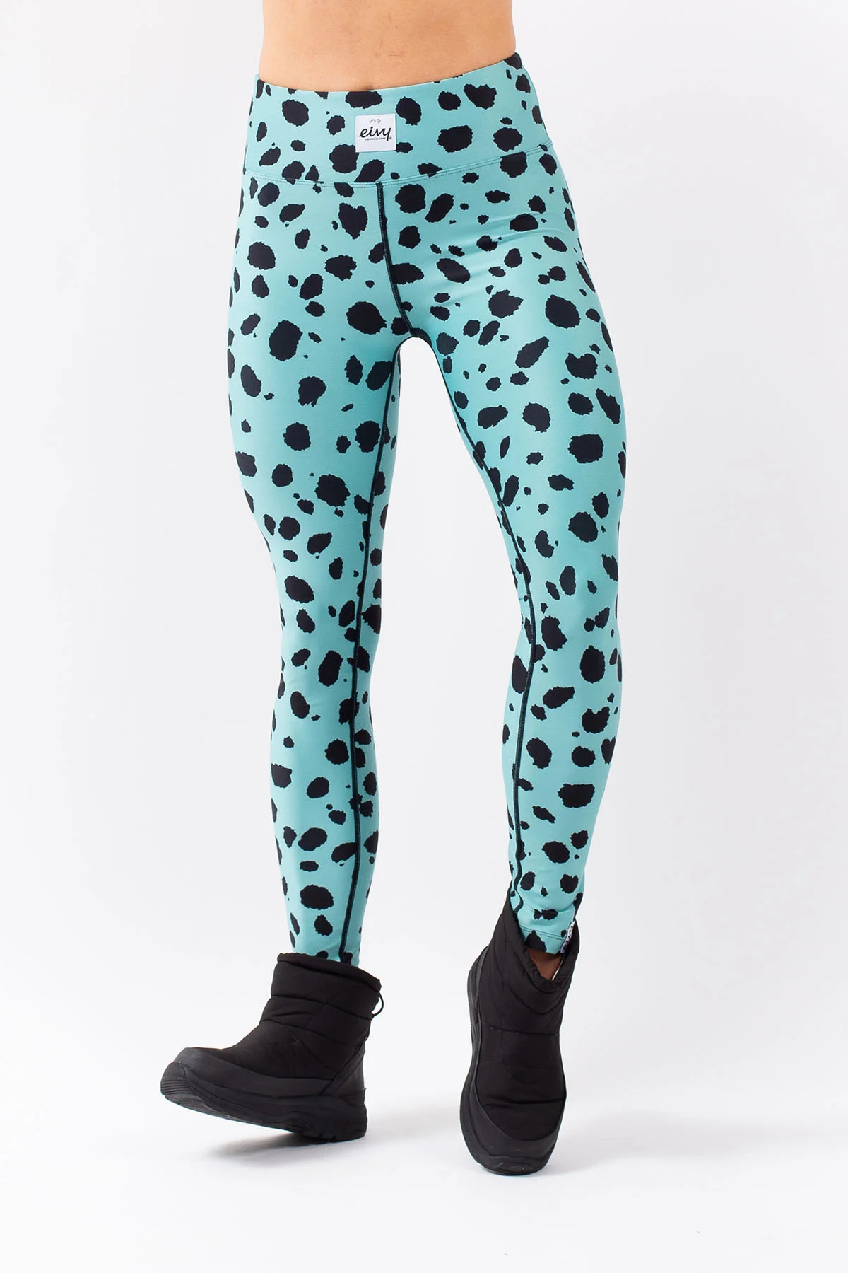 Icecold Tights - Turquoise Cheetah | M