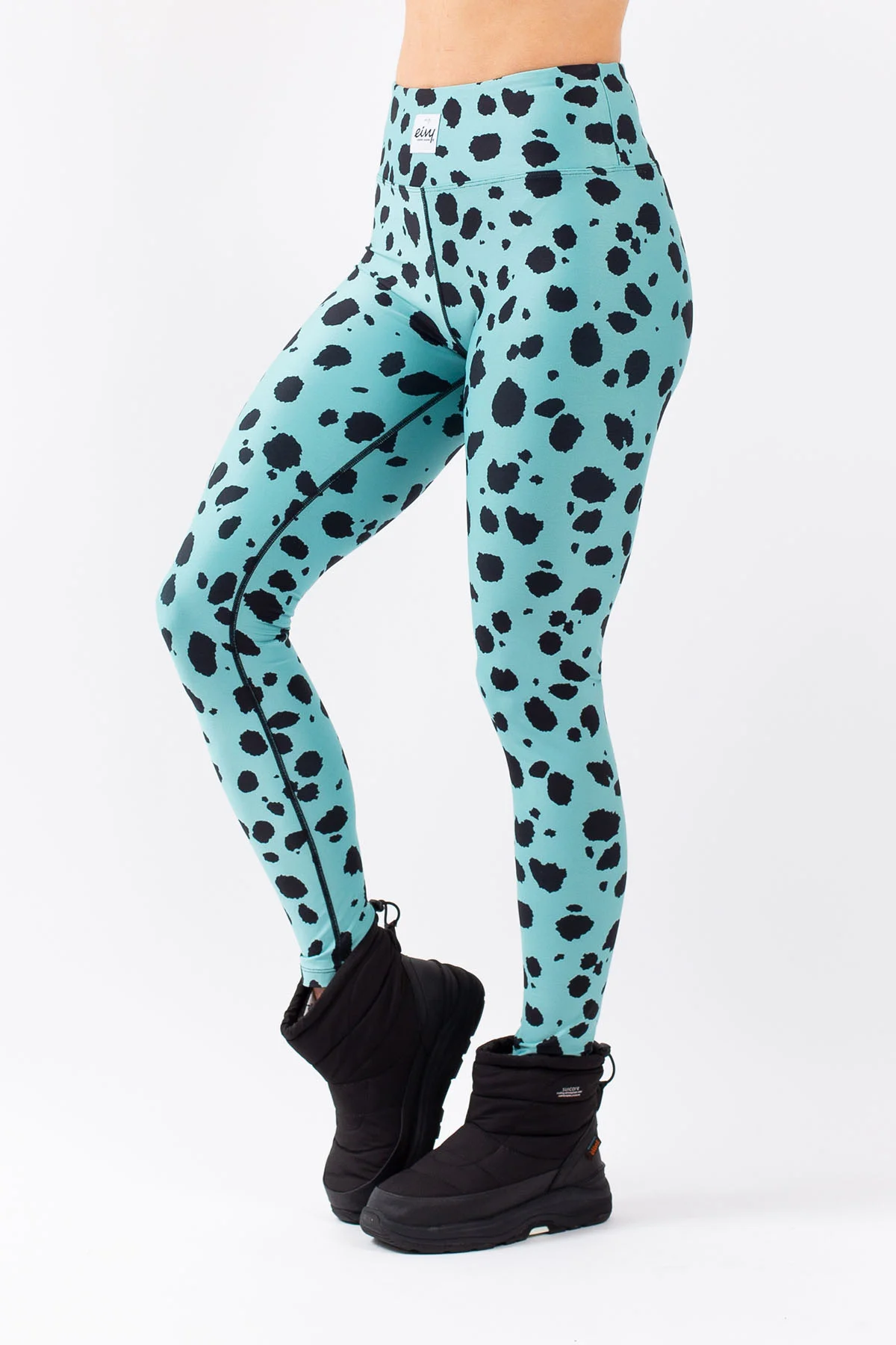 Icecold Tights - Turquoise Cheetah | L