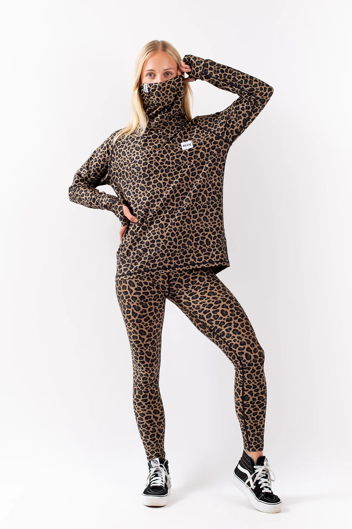 Boyfriends Fit Gaiter Top - Leopard | XXS