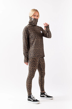 Boyfriends Fit Gaiter Top - Leopard | XS