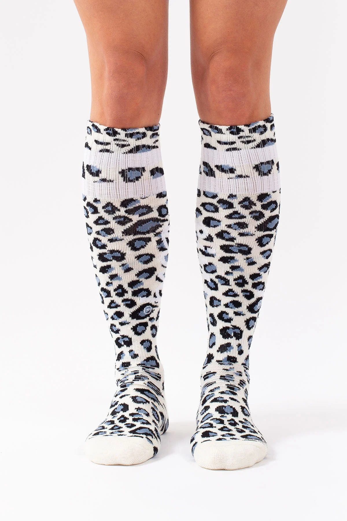 Cheerleader Wool Socks - Snow Leopard | 36-38