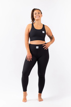 Rider Rib Sports Bra - Black | XXL