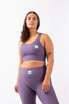 Rider Rib Sports Bra - Deep Purple